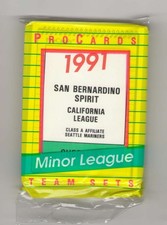 1991 ProCards Minor League Team Set - San Bernardino Spirit - MARINERS