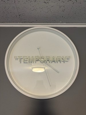 Virgil Abloh x IKEA Off-White Glass Clock Temporary Amazing Condition