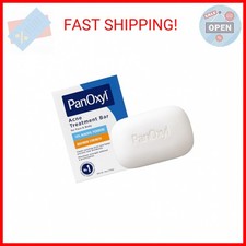 PanOxyl Acne Treatment Bar with 10 Benzoyl Peroxide, Maximum Strength Bar Soap