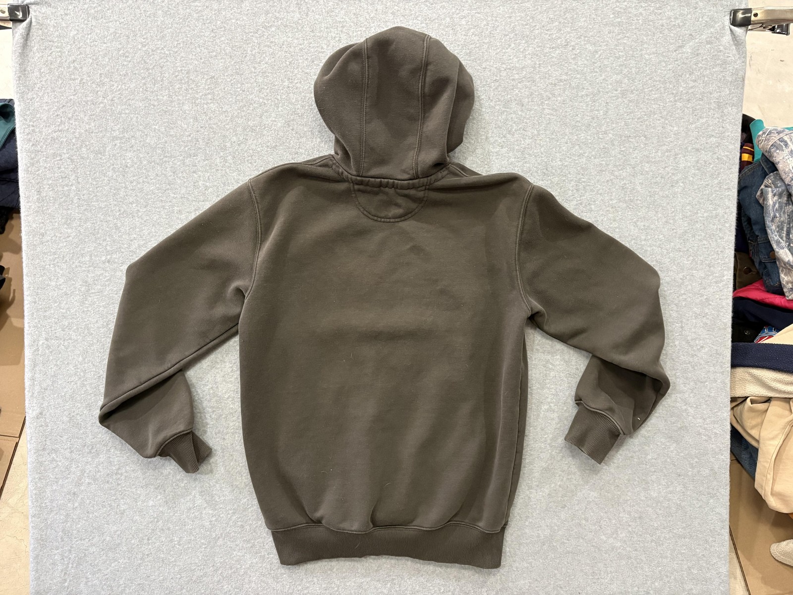 Carhartt Hoodie Mens Medium Green Rain Defender Heavyweight Fleece Workwear thumbnail 6