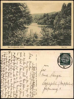 Ansichtskarte Bad Freienwalde Baa-See 1933