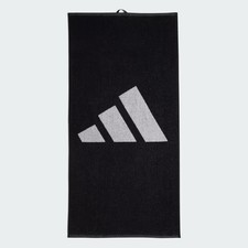 adidas Gym Workout Towel, 100cm x 50cm, Black/White, Cotton, NEW