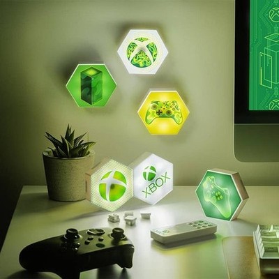 Xbox Hexagon LED Lichter - Anpassbare Fernbedienung Gaming Wandbeleuchtung - Hex