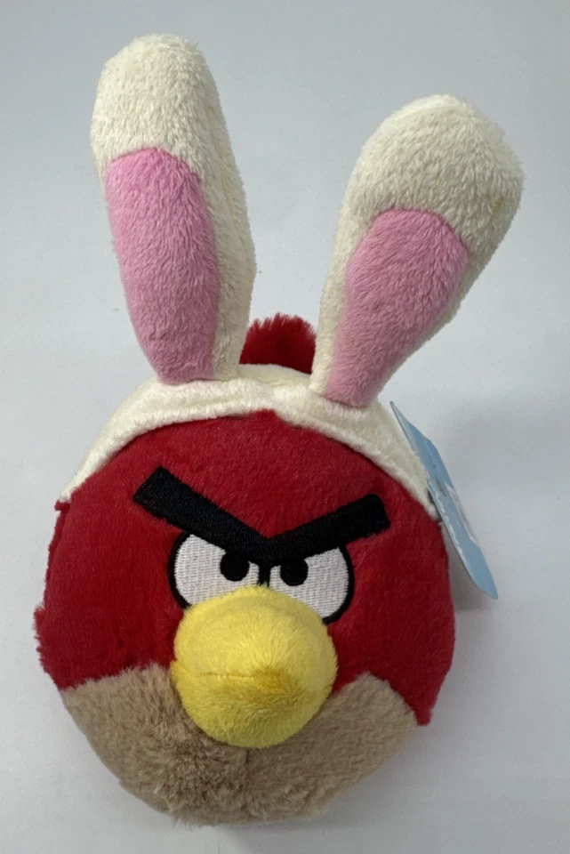 Lote = 3 Angry Birds 5” Peluche: Santa, Conejo, Burbujas (funciona) con Etiquetas Commonwealth Foto 2 de 4