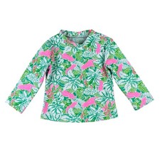 Lilly Pulitzer Swim Top Toddler Size 3 White Long Sleeve Beach