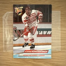 Vladimir Konstantinov rookie card signed prior to accident signature! 