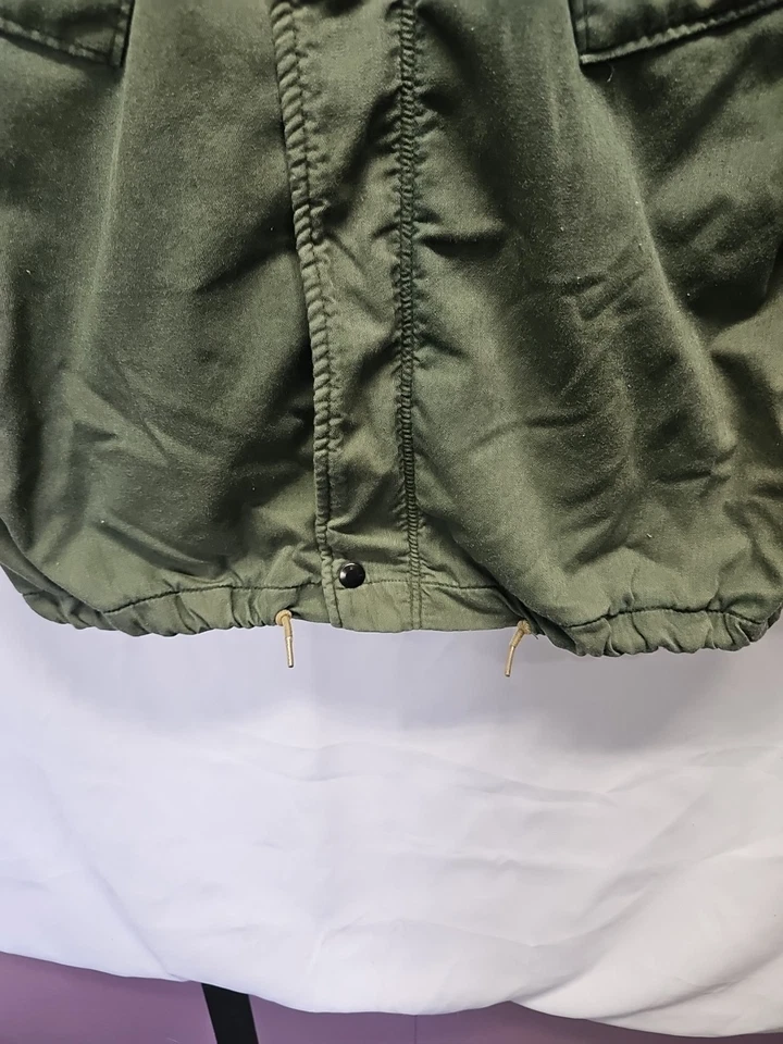 Vtg Military Green Chemical Protective Suit Jacket 8415-00-177-5007 Mens Sz Sm - Image 4 of 4