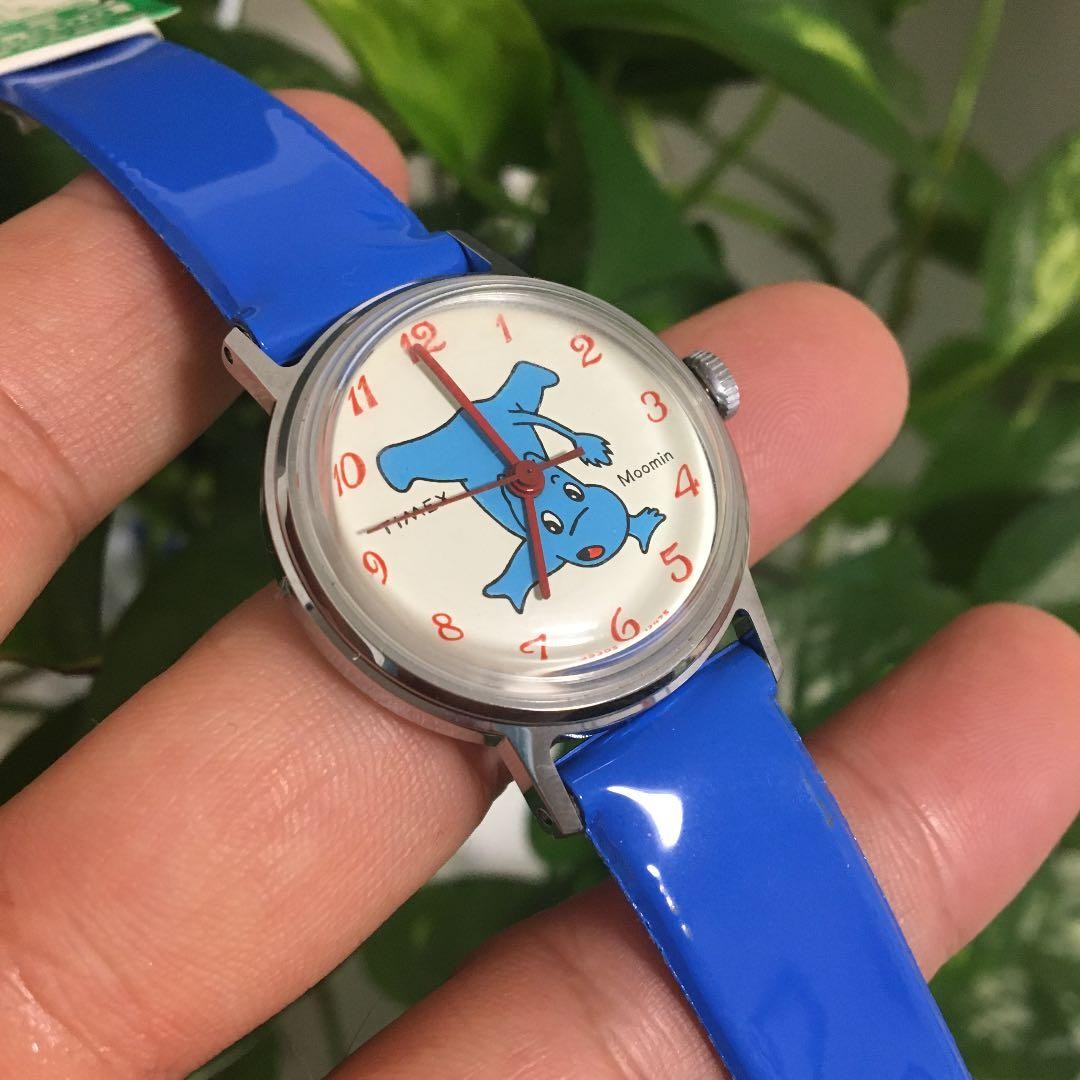 TIMEX Moomin Mechanical Manual Wind Watch Rare Retro 70s Japan Limited used