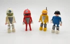 Vintage Playmobil "Playmo Space", "Klinky" design, 4 figures