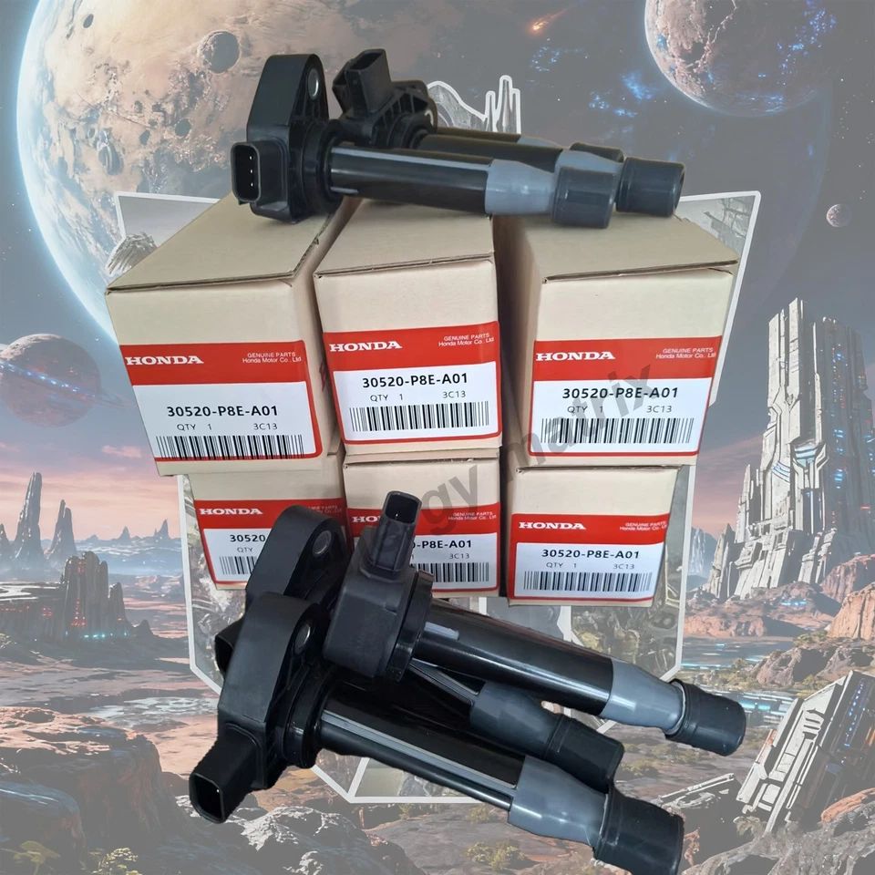 6PCS OEM Ignition 30520-P8E-A01 Coils Fits For Honda Accord Odyssey Acura CL TL - Image 4 of 4