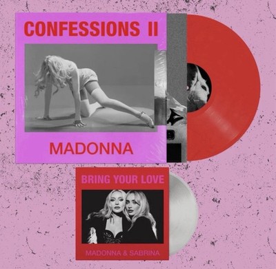 Madonna Confessions II レコード 7インチ付き Madonna - Confessions II - Red Vinyl LP + Bring Your Love 7