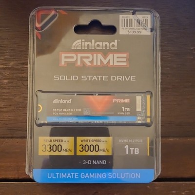 Inland Prime 1TB M.2 2280 NVMe PCIe Internal SSD 3300/3000MB/s