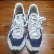 Reebok Classic Shoes Mens Size 7.5 White Navy Suede Mesh Retro Running GX8788