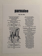 MATT THOMAS SIGNED LYRIC SHEET AUTOGRAPHED PARMALEE BAND LEAD SINGER STAR COA