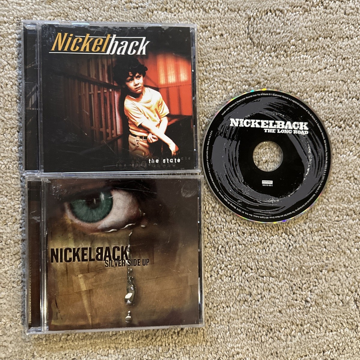 NICKELBACK 3 CD Lot HARD ROCK Silver Side Up The STATE Long Road