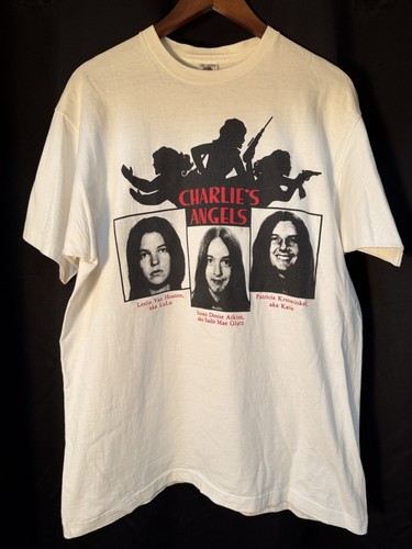Vintage Charles Manson Charlie’s Angels Parody Shirt