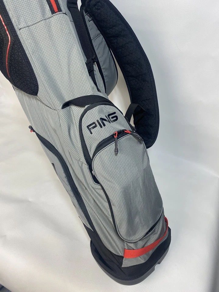 Bolsa de Transporte Ping Hoofer Craz-E Lite Gris Negro Soporte EXCELENTE Incluye Cubierta de Lluvia Foto 2 de 4