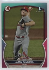 2023 Bowman Draft Aqua & Pink Gradient 198/199 Jason Savacool #BD-200 0w27