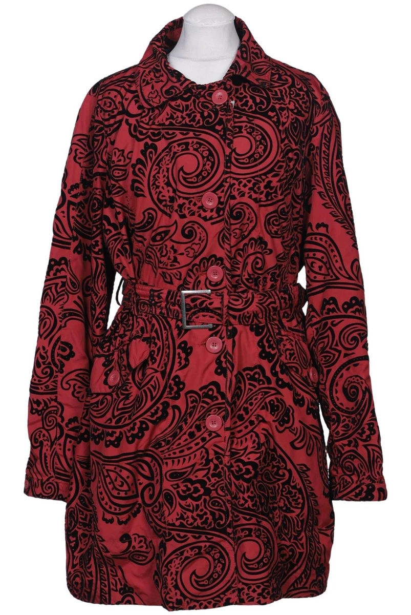 Desigual Mantel Damen Jacke Parka Gr. 46 Rot #5le8ffa