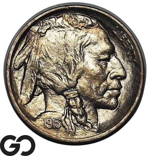 1913 Buffalo Nickel, Type 1, Premium Quality Superb Gem BU++