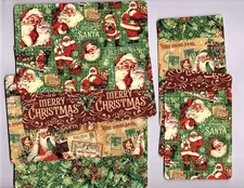 Graphic45 LETTERS TO SANTA (8PK) HANDMADE EPHEMERA POCKET CARDS Double-Sided