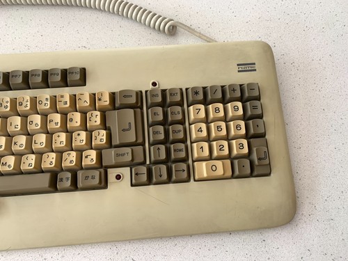 Vintage Japanese Keyboard w/ FLS Fujitsu Leaf Spring Switches Mechanical - Picture 4 of 10