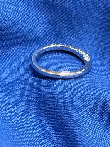 18k Heavy Gold Electroplated Stamped Ring With Cubic Zirconia Size 6 - Imagen 7 de 12
