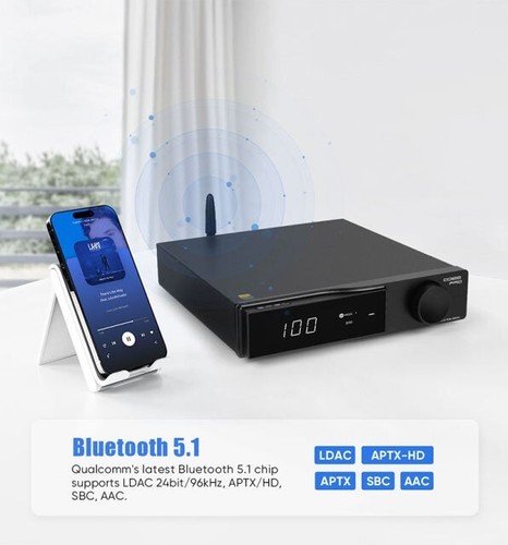 SMSL DO100PRO Escritorio HiFi Equilibrado ES9039Q2M *2 DAC Soporte TV HDMI (ARC) PS5 - Imagen 7 de 10