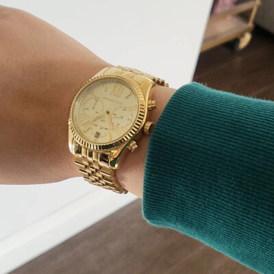 Brand New Michael Kors MK5556 Lexington Gold Toned Stainless