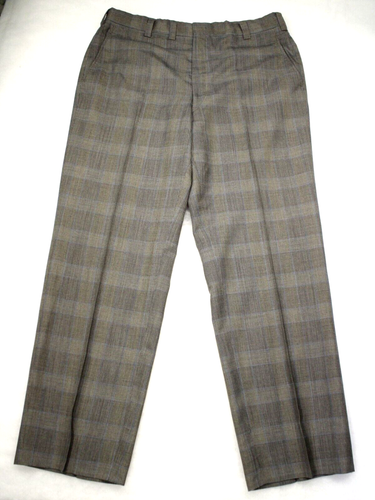 HART SCHAFFNER MARX Vtg 60s 70s Gray Plaid 2PC Suit Coat Jacket 44R 36x30 - Picture 9 of 10