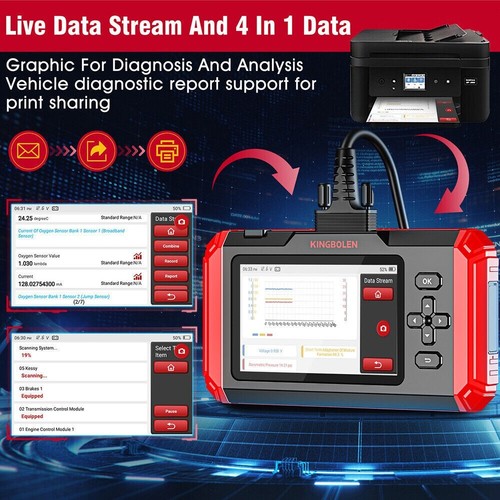 BMW E34 E39 E60 E61 OBD2 Auto Diagnose Fehlerscanner S800 Werkzeug ABS SRS + Zurücksetzen - Bild 8 von 9