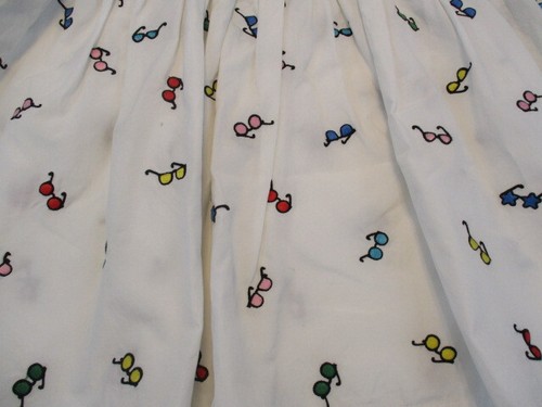 HANNA ANDERSSON Dress Sz 12 (150) S/S Blue White Sunglasses Print *Spot - Picture 13 of 14