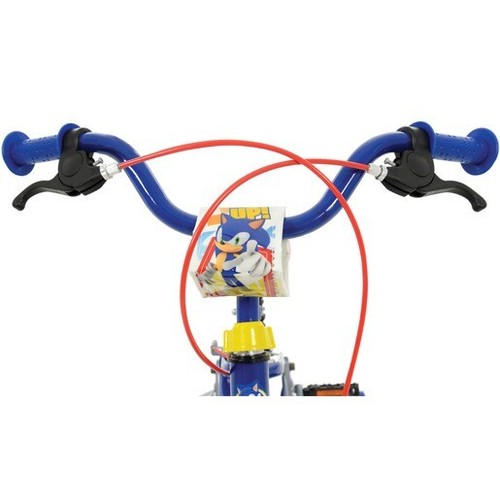 Bicicleta de 14 pulgadas Sonic the Hedgehog Bicicleta para niños con marco de acero estabilizador NUEVA - Imagen 2 de 5