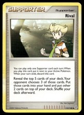 Rival 113/130 Pokemon Card Diamond & Pearl Uncommon Trainer Lightly Played N40
