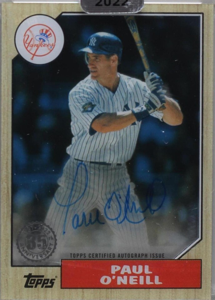 2022 Topps Clearly Authentic Autographs - Paul O'Neill #87TBA-PO - 1 of 1
