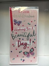 Great-Grandma Birthday Greeting Card (Slim)