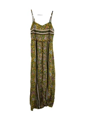 Gigio Dress Small Woman S Yellow Floral Maxi Sundress Boho Spaghetti Straps