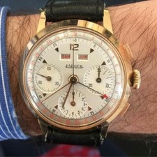 vintage Edmond Jaeger Valjoux 72C worldwide unique, high quality 100% original