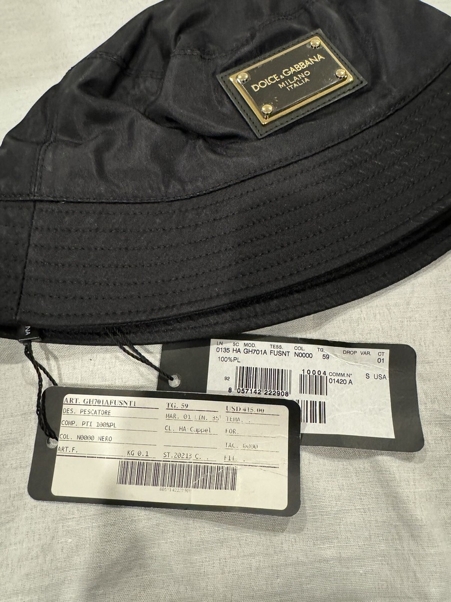 帽子 Dolce & Gabbana SS25 FISHERMAN HAT (LN5H49K FI5KSHB5KB) Dolce & Gabbana Fisherman Hat BRAND NEW WITH TAGS $415 MSRP