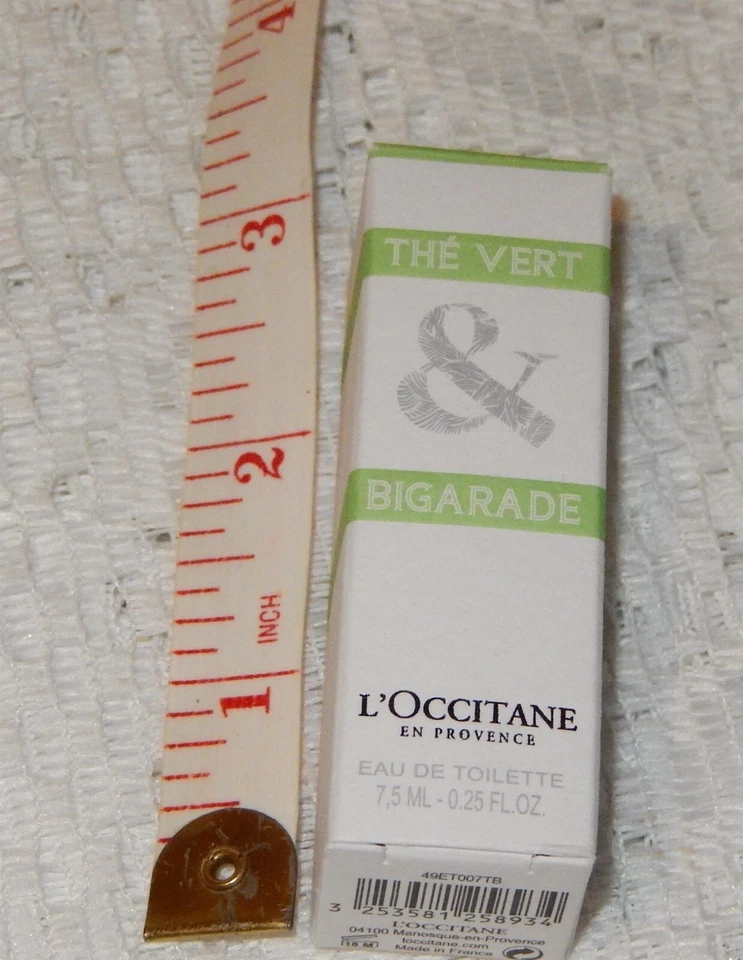 L'OCCITANE THE VERT & BIGARADE EAU DE TOILETTE TAMAÑO DE VIAJE 0,25 fl oz/7,5 ml Nuevo en caja Foto 2 de 2