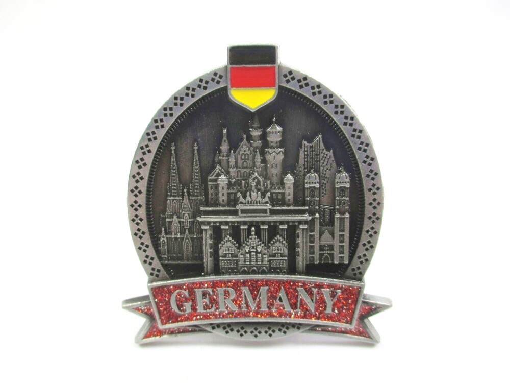 Germany metal magnet souvenir Cologne Munich Hamburg Frankfurt Berlin Hamburg...