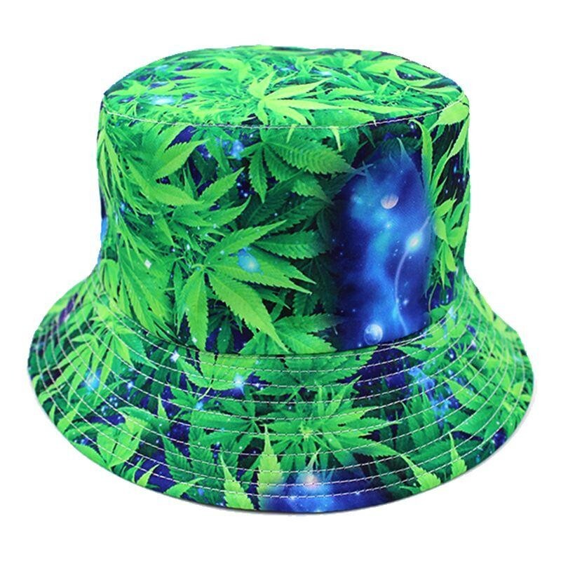 3D Print Green Leaf Galaxy Bucket Hat-image