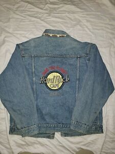 Vintage Hard Rock Cafe Jeansjacke Save The Planet Grosse Xl Bangkok Ebay