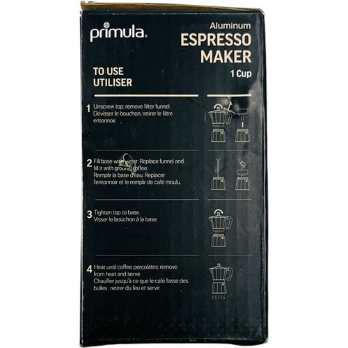 Primula PES-3301 Stovetop Espresso Coffee Maker - Silver - Picture 4 of 6