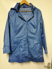 *Marks & Spencer Per Una Women Stormwear blue quilted coat jacket size 14