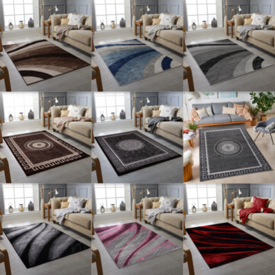 Teppiche für Wohnzimmer Modern Groß Schlafzimmerteppich Flur Läufer Teppich Fußmatten