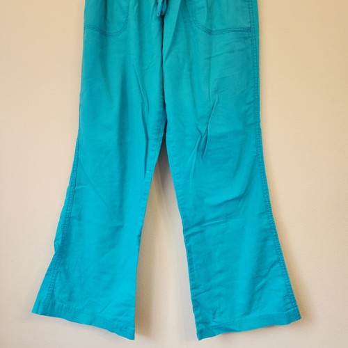 Rewash Women’s Rust Linen Blend Smocked Waist Pants Size M Lightweight Casual - Picture 6 of 16