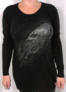 black sparkly jumper