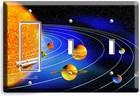 Celestial Space Stars Solar System Orbiting Planets Light Switch Outlet Hd Plate