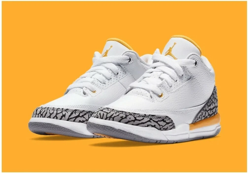 Nike Air Jordan III 3 Retro Laser Orange TD Toddler Size 7c